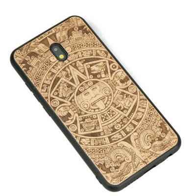 Picture 2 for: Xiaomi Redmi 8A Aztec Calendar Anigre Wood Case