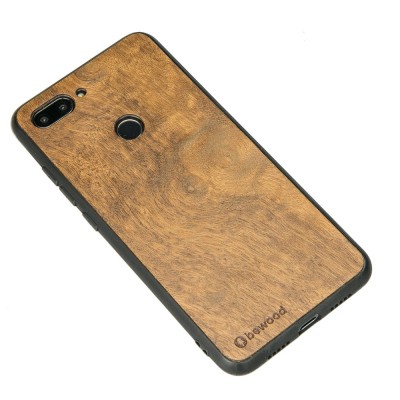 Obrazek 2 dla: Drewniane Etui Xiaomi Mi 8 Lite IMBUIA