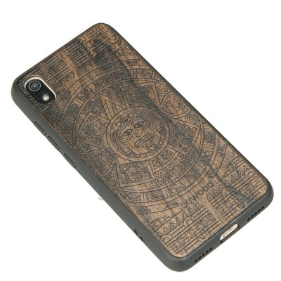 Picture 2 for: Xiaomi Redmi 7A Aztec Calendar Ziricote Wood Case