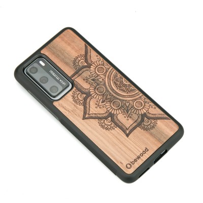 Obrazek 2 dla: Drewniane Etui Huawei P40 MANDALA JABŁOŃ