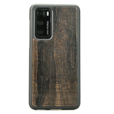 Obrazek dla: Drewniane Etui Huawei P40 KALENDARZ AZTECKI ZIRICOTE