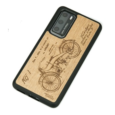 Obrazek 2 dla: Drewniane Etui Huawei P40 HARLEY PATENT ANIEGRE