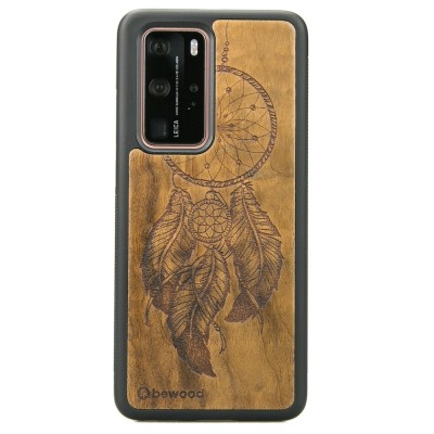 Obrazek dla: Drewniane Etui Huawei P40 Pro ŁAPACZ SNÓW IMBUIA