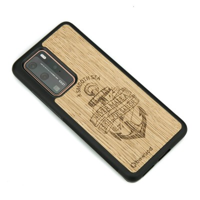 Obrazek 2 dla: Drewniane Etui Huawei P40 Pro KOTWICA DĄB