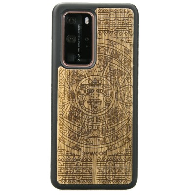 Obrazek dla: Drewniane Etui Huawei P40 Pro KALENDARZ AZTECKI LIMBA