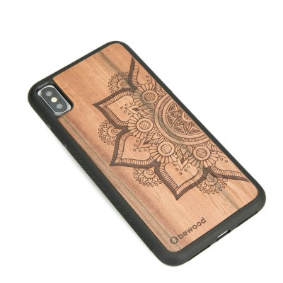 Obrazek 2 dla: Drewniane Etui iPhone XS Max MANDALA JABŁOŃ