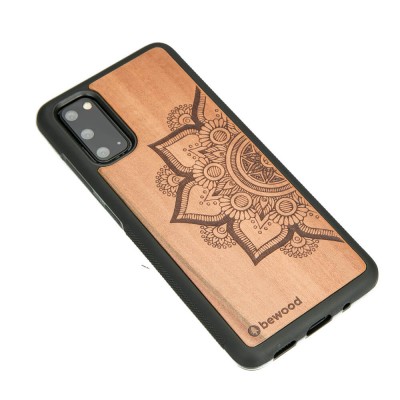Obrazek 2 dla: Drewniane Etui na Samsung Galaxy S20 MANDALA JABŁOŃ