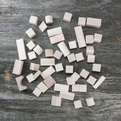 Picture for: Bewood Wooden Blocks   Natural 50 pcs.