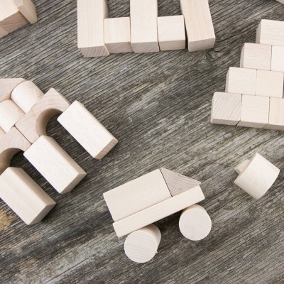 Picture 2 for: Bewood Wooden Blocks   Natural 50 pcs.