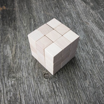 Picture for: Bewood Wooden Blocks  Natural Logical Cube