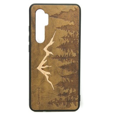 Obrazek dla: Drewniane Etui Xiaomi Mi Note 10 Lite GÓRY IMBUIA