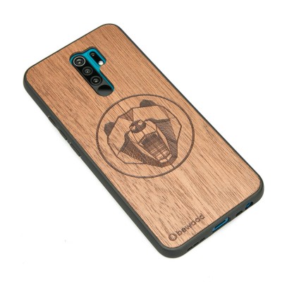 Picture 2 for: Xiaomi Redmi 9 Bear Merbau Wood Case