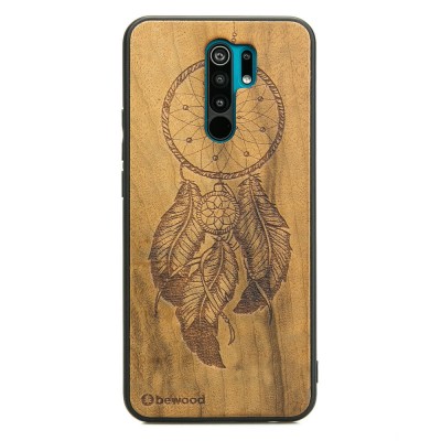 Obrazek dla: Drewniane Etui Xiaomi Redmi 9 ŁAPACZ SNÓW IMBUIA