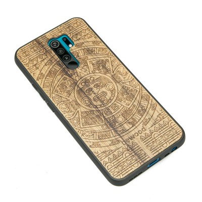 Picture 2 for: Xiaomi Redmi 9 Aztec Calendar Frake Wood Case