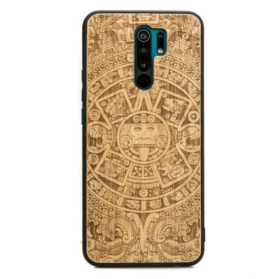 Picture for: Xiaomi Redmi 9 Aztec Calendar Anigre Wood Case