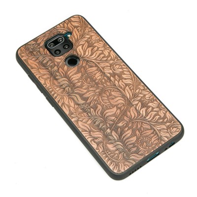 Obrazek 2 dla: Drewniane Etui Xiaomi Redmi Note 9 LIŚCIE JABŁOŃ