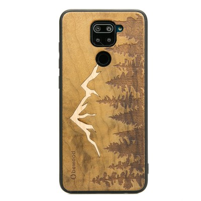 Obrazek dla: Drewniane Etui Xiaomi Redmi Note 9 GÓRY IMBUIA