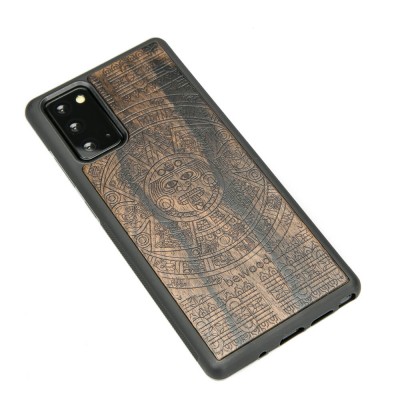 Obrazek 2 dla: Drewniane Etui na Samsung Galaxy Note 20 KALENDARZ AZTECKI ZIRICOTE