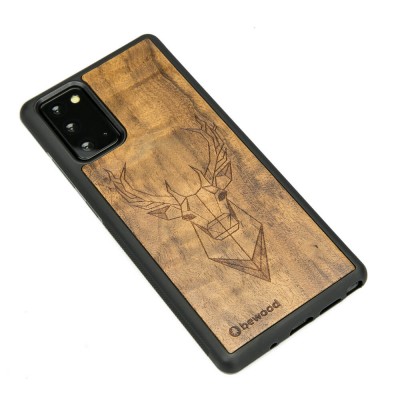 Obrazek 2 dla: Drewniane Etui na Samsung Galaxy Note 20 JELEŃ IMBUIA