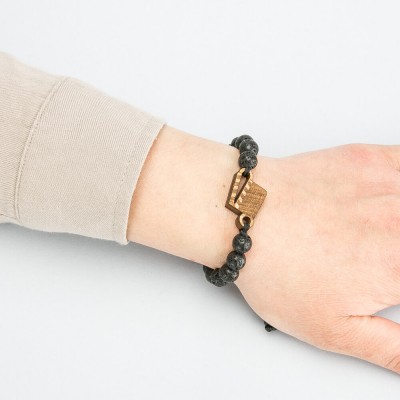 Picture 2 for: Wooden Bracelet Film Slate Anigre Stone