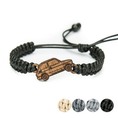 Picture for: Wooden Bracelet Fiat 126p Merbau Cotton