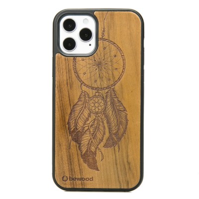 Obrazek dla: Drewniane Etui na iPhone 12 / 12 Pro ŁAPACZ SNÓW IMBUIA