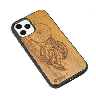 Obrazek 2 dla: Drewniane Etui na iPhone 12 / 12 Pro ŁAPACZ SNÓW IMBUIA