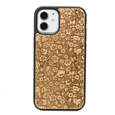 Obrazek dla: Drewniane Etui na iPhone 12 Mini KWIATY POLNE ANIEGRE