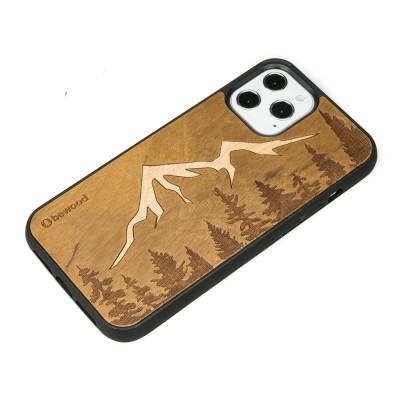 Picture 2 for: Apple iPhone 12 Pro Max Mountains Imbuia Wood Case