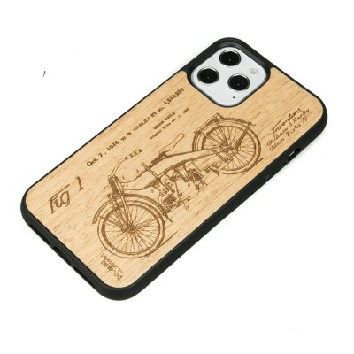 Obrazek 2 dla: Drewniane Etui na iPhone 12 Pro Max HARLEY PATENT ANIEGRE