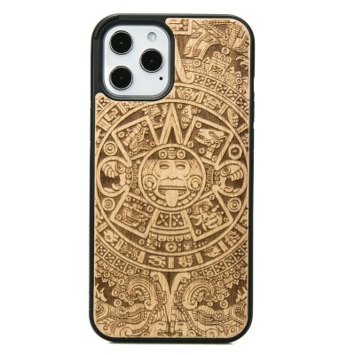 Picture for: Apple iPhone 12 Pro Max Aztec Calendar Anigre Wood Case