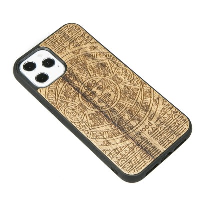 Picture 2 for: Apple iPhone 12 Pro Max Aztec Calendar Frake Wood Case