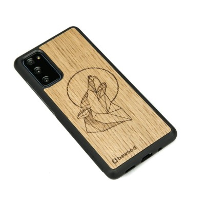 Obrazek 2 dla: Drewniane Etui na Samsung Galaxy S20 FE WILK DĄB