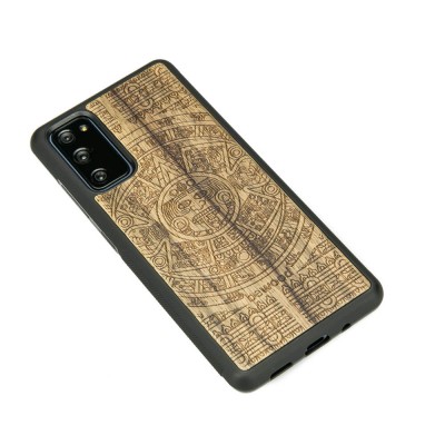 Picture 2 for: Samsung Galaxy S20 FE Aztec Calendar Frake Wood Case