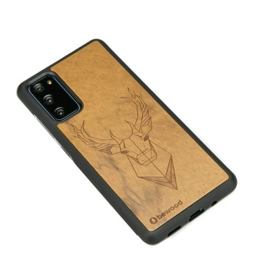 Obrazek 2 dla: Drewniane Etui na Samsung Galaxy S20 FE JELEŃ IMBUIA