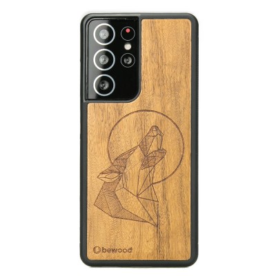 Obrazek dla: Drewniane Etui na Samsung Galaxy S21 Ultra WILK IMBUIA