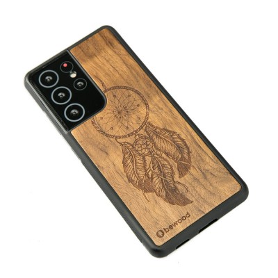 Obrazek 2 dla: Drewniane Etui na Samsung Galaxy S21 Ultra ŁAPACZ SNÓW IMBUIA