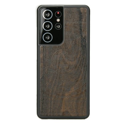 Picture for: Samsung Galaxy S21 Ultra Aztec Calendar Ziricote Wood Case
