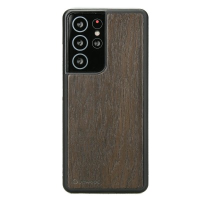 Obrazek dla: Drewniane Etui na Samsung Galaxy S21 Ultra DĄB WĘDZONY