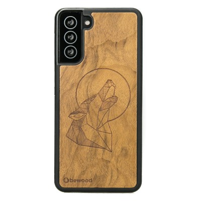 Picture for: Samsung Galaxy S21 Plus Wolf Imbuia Wood Case