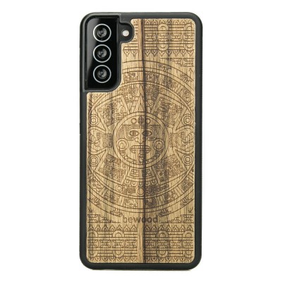 Obrazek dla: Drewniane Etui na Samsung Galaxy S21 Plus KALENDARZ AZTECKI LIMBA