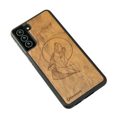Obrazek 2 dla: Drewniane Etui na Samsung Galaxy S21 WILK IMBUIA
