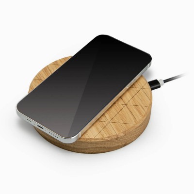 Obrazek dla: Ładowarka indukcyjna Bewood Slim Circle QI 15W Dąb