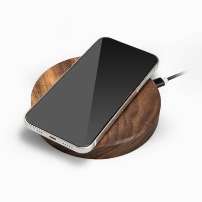 Obrazek dla: Ładowarka indukcyjna Bewood Slim Circle QI 15W Orzech