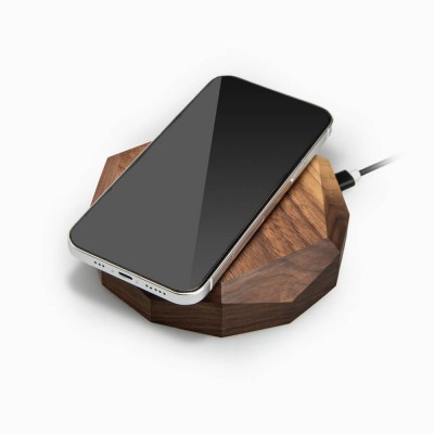 Obrazek dla: Ładowarka indukcyjna Bewood Geometryczna QI 15W Orzech