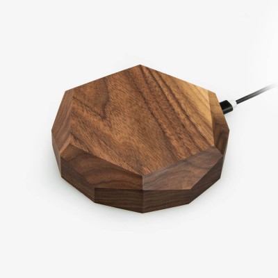 Obrazek 2 dla: Ładowarka indukcyjna Bewood Geometryczna QI 15W Orzech