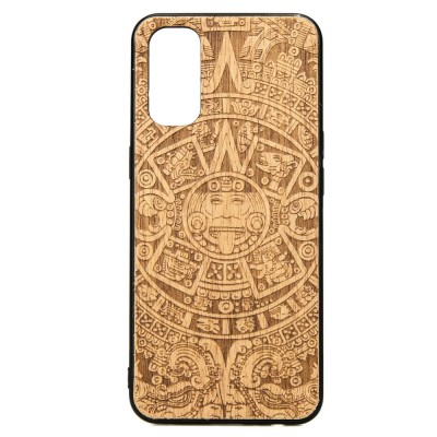 Picture for: OPPO Reno 4 Aztec Calendar Anigre Wood Case