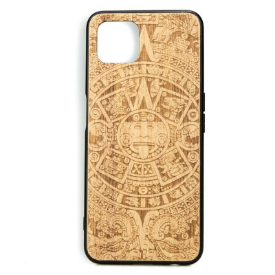 Picture for: OPPO Reno 4 Z Aztec Calendar Anigre Wood Case