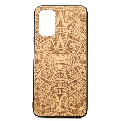 Picture for: POCO M3 Aztec Calendar Anigre Wood Case