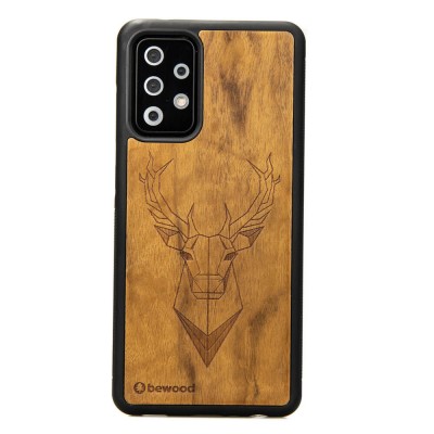 Obrazek dla: Drewniane Etui na Samsung Galaxy A52/A52s 5G JELEŃ IMBUIA